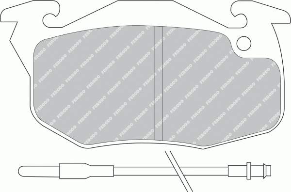 Купити TAR393 Ferodo Колодки гальмівні передні, дискові
