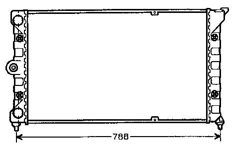 Радіатор охолодження VAG 353121253R