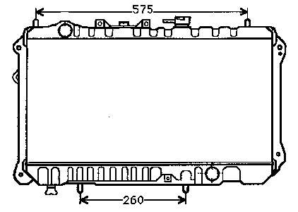 Радіатор PN1615200 Mazda