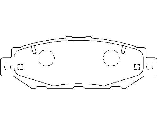 Задні гальмівні колодки MDB1710 Mintex