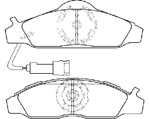 Колодки гальмівні передні, дискові MDB1827 Mintex