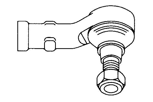 Накінечник рульової тяги, зовнішній 1202081 PEX