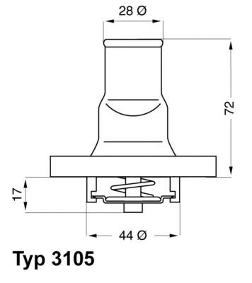 310587D Wahler Авто термостат