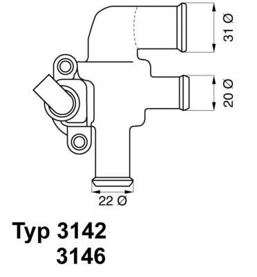 Автомобільний термостат Mercedes 0004698V002 ціна, від 27.59 USD