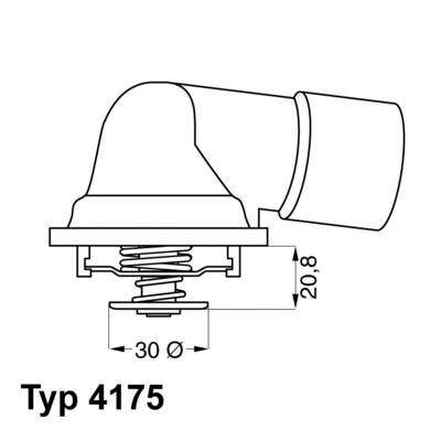 Купити 417592D Wahler Термостат в корпусі