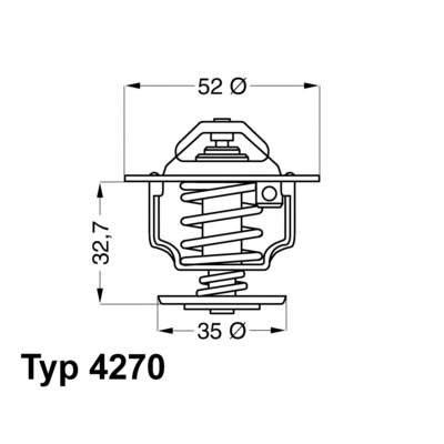 Автомобільний термостат Wahler 427088D ціна, від 9.36 USD