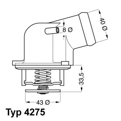 Термостат в зборі Wahler 427587D