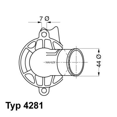 Купити 428187D Wahler Термостат в корпусі