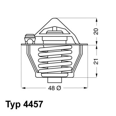 Автомобільний термостат Wahler 445782D ціна, від 7.48 USD