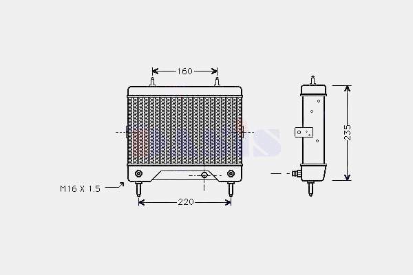 A1245013601 Mercedes Радіатор охолодження, АКПП