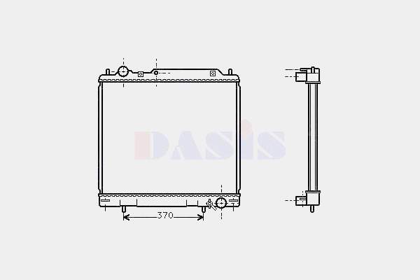 Купити MR126106 Mitsubishi Радіатор двигуна
