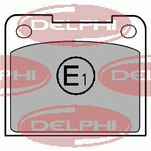 Задні гальмівні колодки Delphi LP15 ціна, від 19.91 USD
