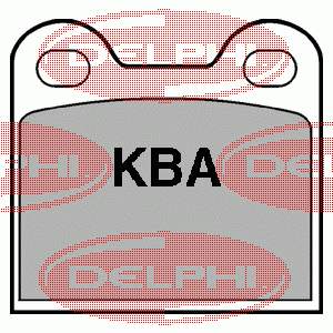 Задні гальмівні колодки LP21 Delphi