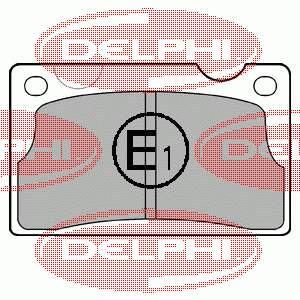 Купити LP39 Delphi Колодки гальмівні передні, дискові