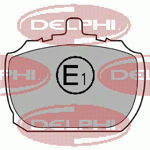 Передні тормозні колодки LP45 Delphi