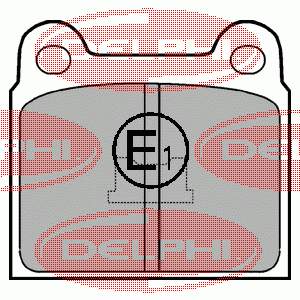 Тормозні колодки Delphi LP76