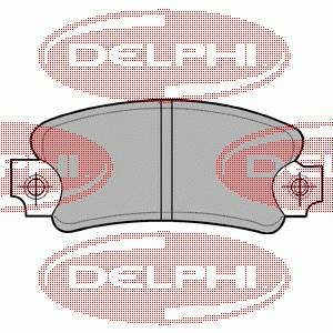 Колодки гальмівні передні, дискові LP99 Delphi