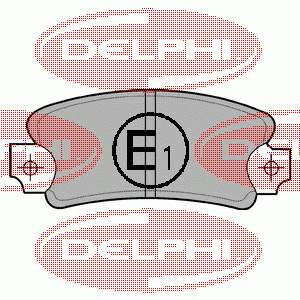 Купити LP146 Delphi Задні колодки