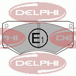 LP180 Delphi Передні гальмівні колодки