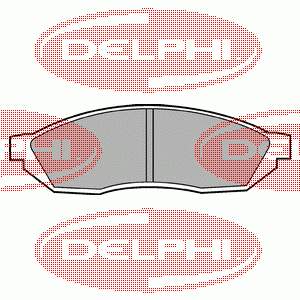 Купити LP208 Delphi Колодки гальмівні передні, дискові