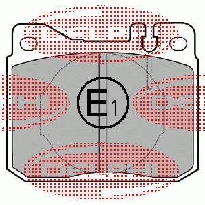 Передні тормозні колодки LP221 Delphi