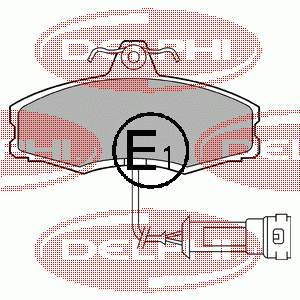 Гальмівні колодки Delphi LP249 ціна, від 10.03 USD