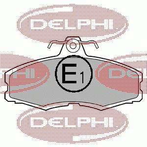 Передні тормозні колодки LP250 Delphi