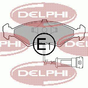 Купити LP255 Delphi Колодки гальмівні передні, дискові