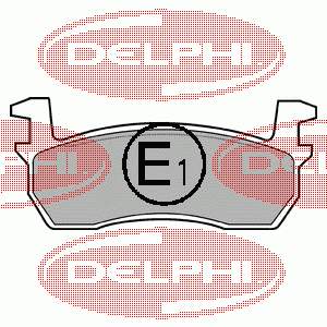 Купити LP259 Delphi Колодки гальмівні передні, дискові