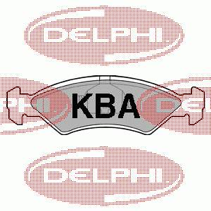 Передні тормозні колодки LP351 Delphi