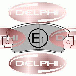 Купити LP353 Delphi Колодки гальмівні передні, дискові