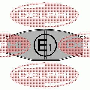 LP373 Delphi колодки гальмівні передні, дискові