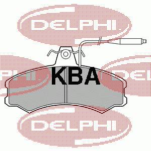 Передні тормозні колодки LP378 Delphi