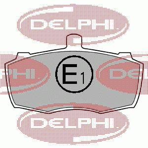 Передні тормозні колодки LP413 Delphi