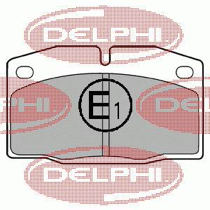 Гальмівні колодки Delphi LP415 ціна, від 10.00 USD