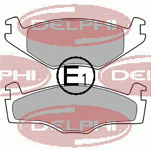 Купити LP420 Delphi Колодки гальмівні передні, дискові