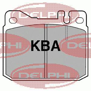 Купити LP427 Delphi Колодки гальмівні передні, дискові