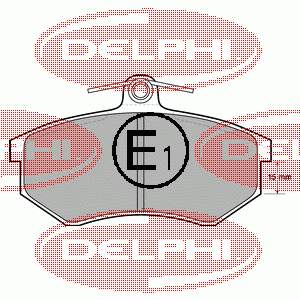 Передні тормозні колодки LP429 Delphi