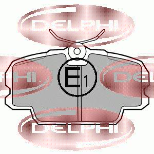 Купити LP455 Delphi Колодки гальмівні передні, дискові