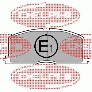 Купити LP460 Delphi Колодки гальмівні передні, дискові
