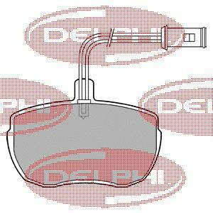 Тормозні колодки Delphi LP472