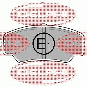 Купити LP488 Delphi Колодки гальмівні передні, дискові