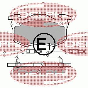Передні тормозні колодки LP491 Delphi
