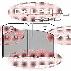 Передні тормозні колодки LP501 Delphi