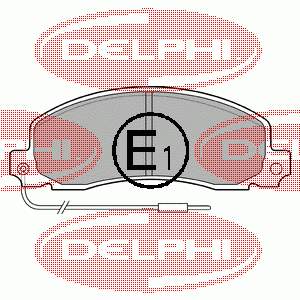 Передні тормозні колодки LP504 Delphi