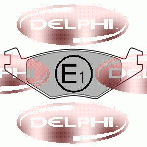 LP505 Delphi колодки гальмівні передні, дискові