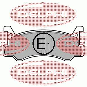 Задні дискові колодки Delphi LP521