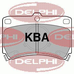 LP531 Delphi колодки гальмівні передні, дискові