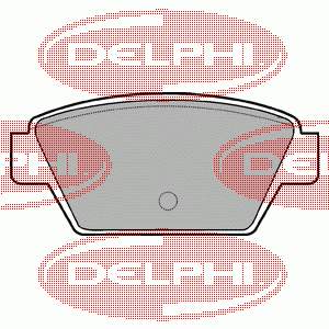 Купити LP533 Delphi Задні колодки