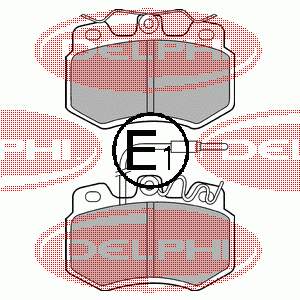 Гальмівні колодки Delphi LP536 ціна, від 14.00 USD